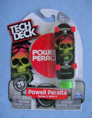 Tech Deck Powell Peralta Skull And Snake 20th Anniversary Sticker Rare