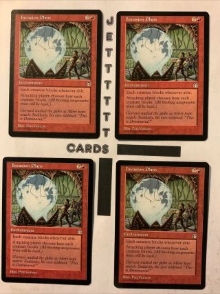 4x Invasion Plans Stronghold Lp/nm X4 English Magic Multiple Playsets Available
