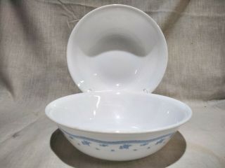 Corelle Morning Blue Flowers 8 1/2 Inch Serving Bowls 2