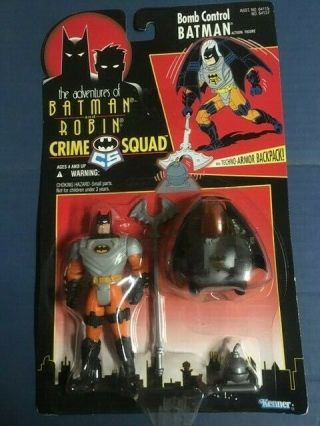Nib 1995 The Adventures Of Batman And Robin Crime Squad Bomb Control Batman