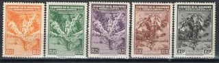 El Salvador 1940 Air Mail Stamp Sc.  C 73/7 Mh Coffee