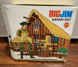 Vintage Big Jim Safari Hut Case Mattel 1974 7628