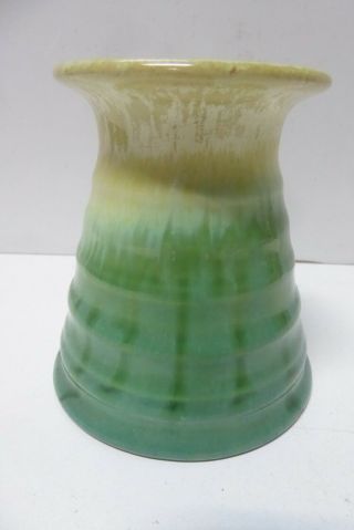 Remued Vase Australian Pottery Drip Glaze Art Deco 33