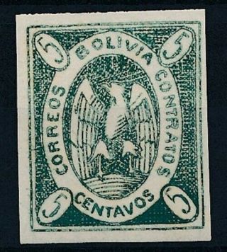 [36085] Bolivia 1867/68 Condor Good Classical Stamp Vf No Gum