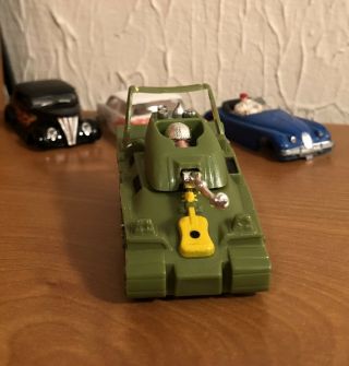 Aurora Afx H.  O.  Peace Tank In Army Green W/yellow Guitar And Chrome - Body Only