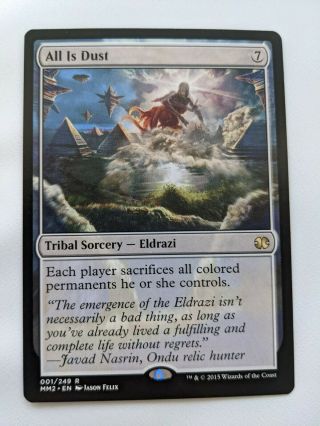 All Is Dust X1 Nm Regular Never Played Modern Masters 2015