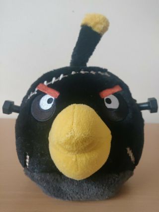 Angry Birds Seasons Frankenstein Black Bomb Bird Medium 8 " Plush Commonwealth