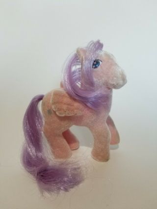 G1 My Little Pony North Star So Soft Vintage Hong Kong Fuzzy Pink Purple Hair