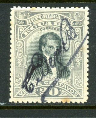 Ecuador Bob Revenue Stamp - - Overprinted - Fire Control Stamp
