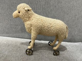 Antique German Steiff Sheep / Lamb Animal Pull Toy