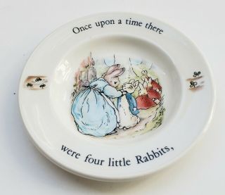 Wedgwood Peter Rabbit Childs Mini Plate From Childs Tea Set