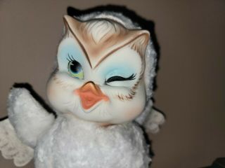 Vintage Rushton Star Creation Owl Rubber Face Plush Rare