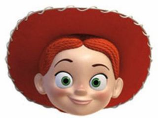 Jessie Toy Story Official Disney Pixar Single 2d Card Face Mask.  Kids Party Fun
