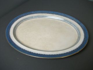 Vintage Oval Platter - Booths Lowestoft Border - Silicon China - 16 1/2 " - K Sb