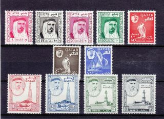 Qatar 1961 Sg 27 - 37 Mnh Very Fine