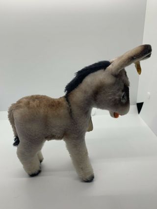Vintage Steiff “grissy” Donkey Standing 6” W/ All Tags