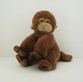 Vintage Gund Peanut The Monkey Plush Stuffed Animal Toy 1985 Brown