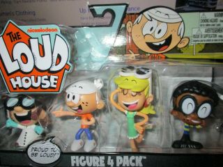 Nickelodeon The Loud House 4 Pack Figures - Lisa,  Lincoln,  Leni And Clyde