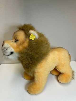 Steiff Standing Velveteen Leo Lion Vintage Collectible 0805/26 1964 - 1969