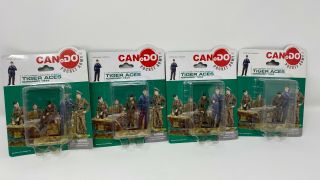 Dragon Cando 1:35 Tiger Aces Normandy 1944 4 Different Mip Figures