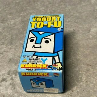 Medicom Kubrick Yogurt Tofu Figure Devil Robots To - Fu Figurine Mib Blue
