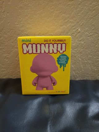 Pink Mini Munny Diy Vinyl Toy Kidrobot Diy Vinyl Art Figure Opened/damaged
