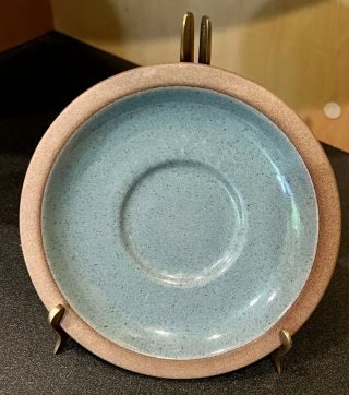 Vintage Edith Heath Ceramics 6 " Seastone Blue Saucer
