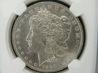 1882 O Silver Morgan Dollar Ngc Ms 63 Z1086