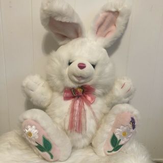 Dan Dee Tb Trading Bunny Rabbit Plush Hoppy Hopster Easter Flowers Dandee 21 "