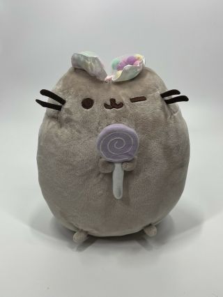 Pusheen Exclusive Lollipop Plush Toy With Colorful Pomp Bow So Cute Adorable