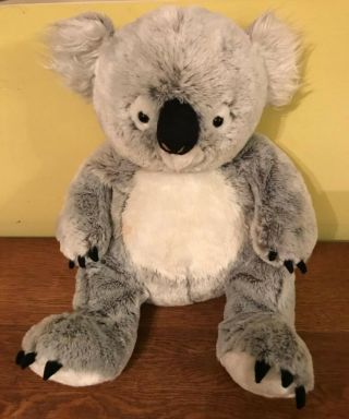 Toys R Us Koala Bear Plush Soft Stuffed Animal Gray White 18 - 19 " Tall.