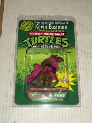 Vintage Teenage Mutant Ninja Turtles Tmnt Master Splinter Signed Kevin Eastman