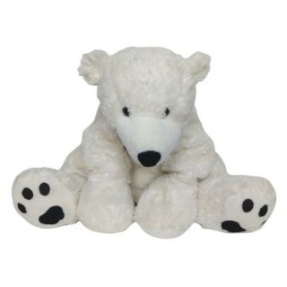 Toys R Us White Polar Bear Sitting Floppy Plush Stuffed Animal 2015 18 "