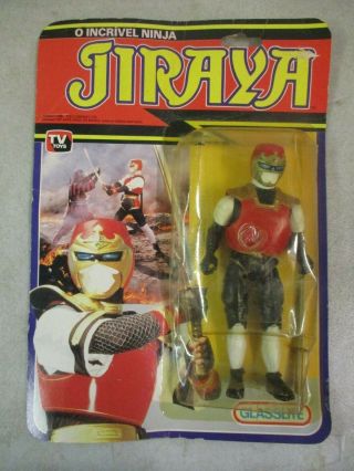 Moc 1989 Ninja Jiraya Kamen Rider Figure Brazil Version Glasslite Toei