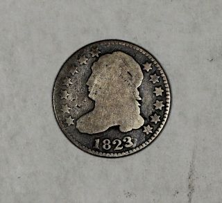 1823/2 10c Silver Capped Bust Dime Ag - G Overdate