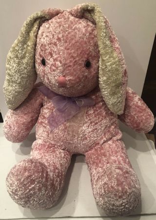 Dan Dee Collectors choice Large 23” Easter Bunny Rabbit Plush Light Pink Beauty 2