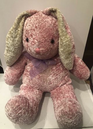 Dan Dee Collectors choice Large 23” Easter Bunny Rabbit Plush Light Pink Beauty 3