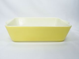 Pyrex 1.  5 Quart Yellow Refrigerator Dish (no Lid) 0503