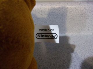 World of Nintendo MONTY MOLE Plush.  Mario Plush.  Tush Tag 3