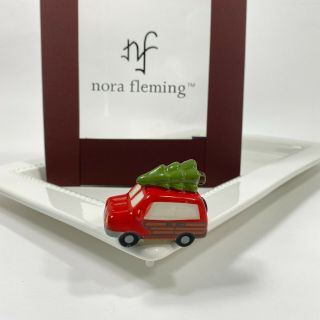 Nora Fleming Mini Merry Christmas Red Truck & Tree Nf