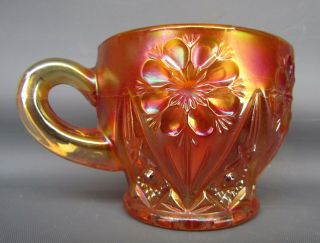 5438 Imperial Four Seven Four (474) Dark Marigold Carnival Glass Punch Cup