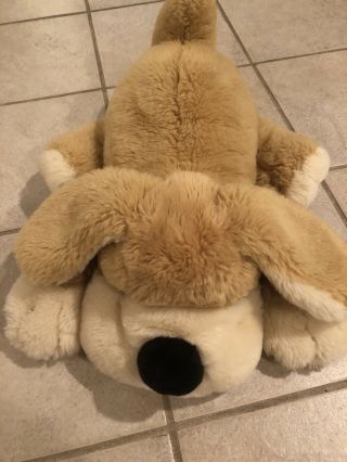 Fao Schwarz Large Patrick The Pup Plush Dog Stuffed Animal Toy 36 " Euc Washed
