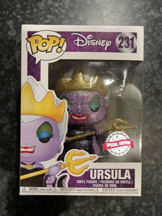 Vaulted Funko Pop Disney The Little Mermaid 231 - Ursula (glitter Edition)