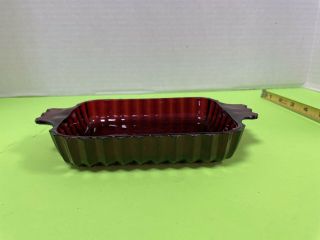 Vintage Anchor Hocking Ruby Red Dish 7.  5 Inch