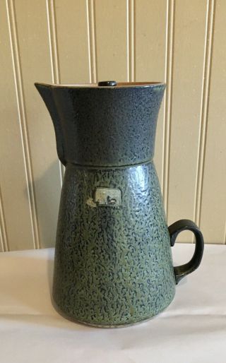 Jenkins Stoneware Pitcher With Lid Primitive
