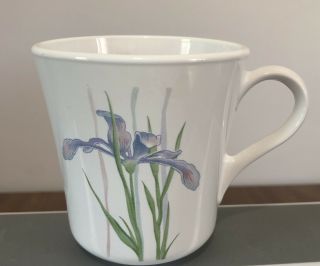 Corelle Corning Ware Shadow Iris Coffee Tea Mug Cup 3 - 1/2 " High Made In Usa