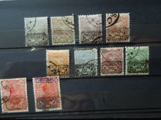 G159 Stamps Middle East 1902 Sc 173 - 182
