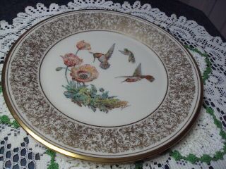 Lenox Annual Limited Edition Plate Of Boehm Birds Rufous Hummingbird 1974 Signed
