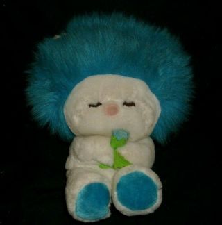 11 " Vintage 1982 Dakin Baby Blue Frou Frou Fluff Up Stuffed Animal Plush Toy