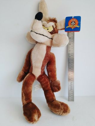 Vintage 1997 Wile E Coyote Looney Tunes Plush Ace Toys 19 Inch Nos W/tag 15128
